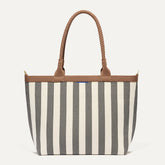 The Lightweight Zip Tote - Cabana Stripe